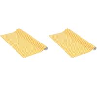 Adhésif Erika curry, Film adhésif à motif rétro, Feuille de meubles, Feuille décorative, auto-adhésif, 45cm x 1,5m, 95µm (Stärke: 0,095 mm), Venilia 54760 (Lot de 2)