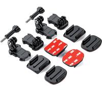 Adhésif Fixation Attache 3M Autocollant Support Sticker Boucles Vis Accessoires Compatible avec GoPro Hero 13 12 11 10 Max 9 8 7 6 5 Session DJI Osmo Caméras d'action (12 en 1)