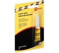 Adhésif - FIXPOINT - Super Glue - 3 g - Extra fort - Capuchon doseur verrouillable
