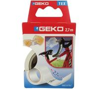 Adhésif - GEKO - 19 mm x 2.7 m - Tissu plastifié - Blanc - Résistant à l'eau