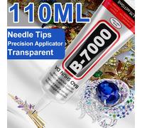 Adhésif imperméable haute résistance pour écran de téléphone portable B7000, agent de collage universel pour verre de téléphone, outil de collage DIY pour bijoux, strass et perles, avec aiguille 25ml-