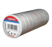 Adhésif isolation - GEKO - 15 mm x 10 m - Noir - PVC - Lot de 10