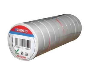 Adhésif isolation - GEKO - 15 mm x 10 m - Noir - PVC - Lot de 10