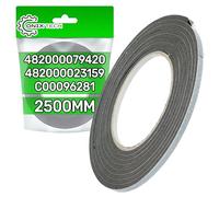 Adhésif Joint Plaque de Cuisson Universel 2,5 m x 5 mm x 3 mm avec Code D'origine 482000023159 482000079420 C00096281 481010737559 pour Indesit pour Whirlpool - Garantie de 5 Ans - ONIX TECH