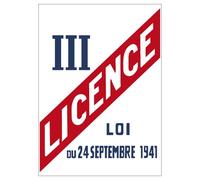 Adhésif - Licence III - Dimensions 150 x 210 mm - Anti Graffiti - Protection. Anti UV