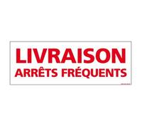 Adhésif - Livraison Arrêts Fréquents - Dimensions 500x150 mm - Protection Anti-UV