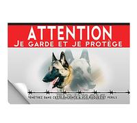 Adhésif plastifié Attention au chien malinois de beauté