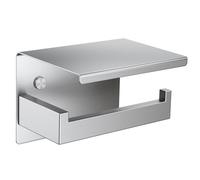 Adhésif Porte Papier Toilette, Aikzik® Papier Mural WC Salles de Bains en Acier INOX Porte Rouleau Papier, Auto-Adhesif