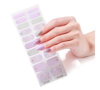 Adhésif Pour Ongles En Gel Semi-durci 20 Pointes Curseur Adhésif Longue Durée Couverture Complète Autocollants En Gel LED Lampe UV Besoin D'art