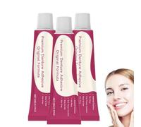 Adhésif pour prothèses dentaires de qualité supérieure, Adhésif thermoplastique pour prothèses dentaires, Fixation pour prothèses dentaires, Colle dentaire pour dents, Améliore (3 pièce)