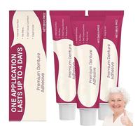 Adhésif pour prothèses dentaires haut de gamme, adhésif thermoplastique sécurisé pour prothèses dentaires, colle dentaire pour la fixation des prothèses dentaires (3pcs)