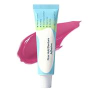 Adhésif pour prothèses dentaires - Tenue sûre imperméable, crème de fixation pour fausses dents, grand confort, soutien de santé durable, produit professionnel, tube blanc crème de voyage