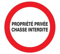 Adhesif Propriete privee chasse interdite TALIAPLAST - 724237