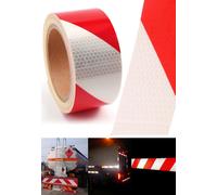 Adhésif réfléchissant Adhésif réfléchissant Panneau de signalisation rouge blanc 3m x 5cm Camion