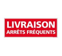 Adhésif Rétroréfléchissant Magnétique - Livraison Arrêts Fréquents - Dimensions 250x75 mm - Protection Anti-UV