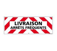 Adhésif Rétroréfléchissant Magnétique - Livraison Arrêts Fréquents - Dimensions 500x150 mm - Protection Anti-UV