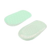 Adhésif Semelles Grandissantes en Silicone Gel Hauteur Augmentation Intérieur Talonnettes de Chaussures(1.5cm-Vert)
