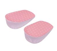 Adhésif Semelles Grandissantes en Silicone Gel Hauteur Augmentation Intérieur Talonnettes de Chaussures(3.5cm-Rose)