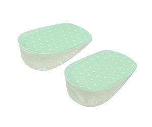 Adhésif Semelles Grandissantes en Silicone Gel Hauteur Augmentation Intérieur Talonnettes de Chaussures(3.5cm-Vert)