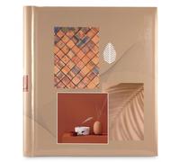 Hama Album photo adhésif Singo II – 28×31 cm, 40 photos 10×15, couverture rigide Terracotta