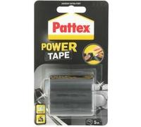 Pattex Ruban adhésif Power Tape – Extra fort, toilée, étanche, pour charges lourdes – Noir 5 m