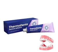 Adhésif thermodentaire pour prothèses dentaires, reliner à longue tenue sans colle, liaison sécurisée pour prothèses dentaires utilisant la technologie thermoplastique, stabilité (1 Pièce)