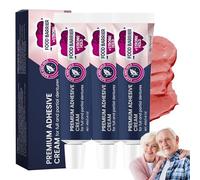 Adhésif Thermoplastique, Crème Adhésive pour Prothèses Dentaires, Fixation Forte et Longue Durée, Barrière Alimentaire pour Prothèses Complètes et Partielles, pour un Confort Accru, 40g (3PCS)