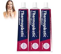 Adhésif thermoplastique pour prothèses dentaires, colle de réparation pour prothèses dentaires, maintien confortable, améliore le confort buccal,pour prothèses complètes et partielles (3Pièce)