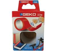 Adhésif tissu plastifié - GEKO - 38 mm x 2.7 m - Rouge - Résistant à l'eau - Multi-usages