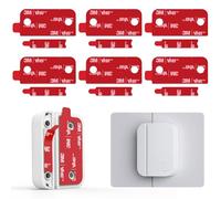Adhésifs de Remplacement pour Capteurs de Contact Ring Alarm (2e Génération) 6 Bandes Adhésives Double Face 3M VHB + 6 Patches Aimantés Autocollants Pré-découpés, Fixation du Système de Sécurité Ring
