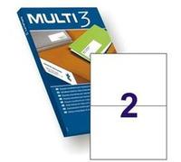 MULTI 3 4715 Lot de 100 feuilles d'étiquettes adhésives pour impression, jet laser et photocopieuses 210 x 148 mm
