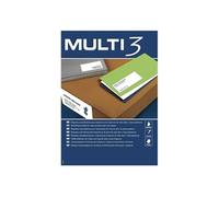 Adhésifs/étiquettes MULTI 3 500 Volets 105 x 37 mm Blanc Blanc