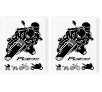 Adhésifs Race, 10 x 12 cm (Lot de 2)