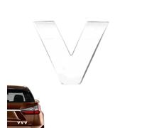 Adhesive Alphabet - Letter Stickers 3D Dustproof Car Bumper Decals | Waterproof Vehicle Decoration Set Strong Bond Vinyl Design for Car Auto, Trucks, Motorcycles, or Custom Styling