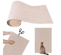 Adhesive Cat Scratching Mat - Tapis À Griffer pour Chat, Protecteur De Canapé Auto-Adhésif Découpable | Rouleau De Remplacement pour Arbre À Chat | Tapis À Gratter Plat Meubles Poteaux Antidérap
