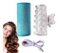 -Adhesive Hair Rollers | Electric Rollers, Hot Rollers Hair Curlers - -Adhesive Curling Tools for Easy and Flawless Curls, Hair Curlers for Medium Length Hair