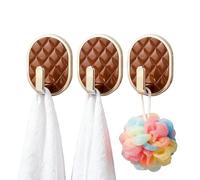 Adhesive Hooks - Heavy Duty Waterproof Sticky Hanger for Walls, Shower, Bathroom, Bedroom with No Damage Function, Hook for Towel, Coat, Key, Wreath, Kitchen, Living Room, Home Apartment, Reusable