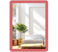 Adhesive Mirror Mirror, Self-Adhesive Adhesive Mirror Film, Acrylic Wall Mirror, Mini Mirror, HD Decorative Wall Mirror, for Living Room Bedroom Wardrobe (40 x 30 cm)