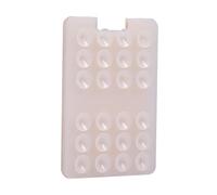 Adhesive Phone Wallet Mount - Suction Cup Card Holder Design, Purpose Phone Holding Tool, Strong Stick On Grip Accessory, Mirror Window Wall Shower Compatible Device | For Daily Use Hands Free