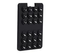 Adhesive Phone Wallet Mount - Suction Cup Card Holder Design, Purpose Phone Holding Tool, Strong Stick On Grip Accessory, Mirror Window Wall Shower Compatible Device | For Daily Use Hands Free
