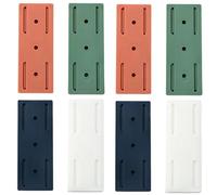 Adhesive Punch-Free Socket Holder, 2025 New Self-Adhesive Desktop Socket Fixer, Strong Wall Mount Power Strip Organizer, Wall Mount Cable Management Power Strip Holder (Mix,8Pcs)