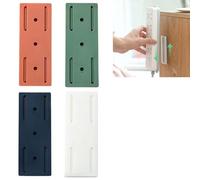 Adhesive Punch-Free Socket Holder, 2025 New Self-Adhesive Desktop Socket Fixer, Strong Wall Mount Power Strip Organizer, Wall Mount Cable Management Power Strip Holder (Mix,4Pcs)