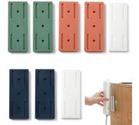 Adhesive Punch-Free Socket Holder, Self Adhesive Power Strip Holder Wall Mount Cable Management, Mountable Plug-In Socket Fixer Bracket Stand (8pcs)