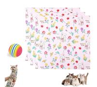 Adhesive Restraint Cloth for Cats,Cat Wrap for Cutting Nails Cat Restraint for Nail Clipping Grooming Swaddle Wrap Anti-Scratch, Anti-Escape,Multifunctional Swaddle Wrap Multifunctional Pet Tool(B(3PC