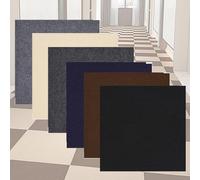 Adhesive Sol Antidérapantes Dalles de Moquette Auto-Adhésives,Dalle Moquette Autocollante pour Maison Bureau Commerce Résistant Tapis Moquette Chambre 30 Dall(Size:30*30CM(11.81*11.81IN),Color:Blanc)