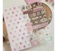 Adhésive Sticker Sticker Star Strawberries Musical Note TheMed For Craft Phone Case Journal Ordinaire De L'album Ordinateur Portable Case De Téléphone
