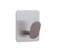 Adhesive Wall Hooks, Stainless Steel Towel Hangers, Non Slip Rust Resistant Heavy Load Design, Removable Stick on Mount, Bedroom Entryway Use, for Coat Key Hat Home Door Storage 1.77 Inches