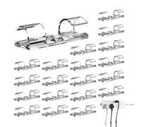 Adhesive Wire Clips - Wall Cable Manager - Self-Adhesive Cord Holder