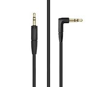 Adhiper Câble audio pour câble HD450bt, compatible avec Sennheiser Momentum 3, Momentum 2, HD 400S, HD1, HD 4.50 SE, HD 450BT, HD 4.30G, câble stéréo auxiliaire de rechange de 2.5 mm (1.45 m/noir)