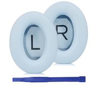 Adhiper Coussinets de rechange pour casque Bose QuietComfort 45 (QC45)/QuietComfort SE (QC SE)/New Quiet Comfort Wireless - En cuir protéiné plus souple - Mousse d'isolation acoustique - Bleu glacé